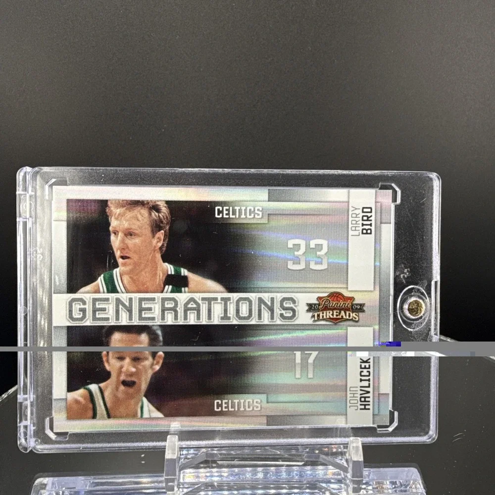2009-10 Panini Threads #13 John Havlicek / Larry Bird Generations  #/100